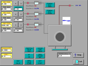 Matrix Plasma Asher Descum System -System Diagnostics Screen