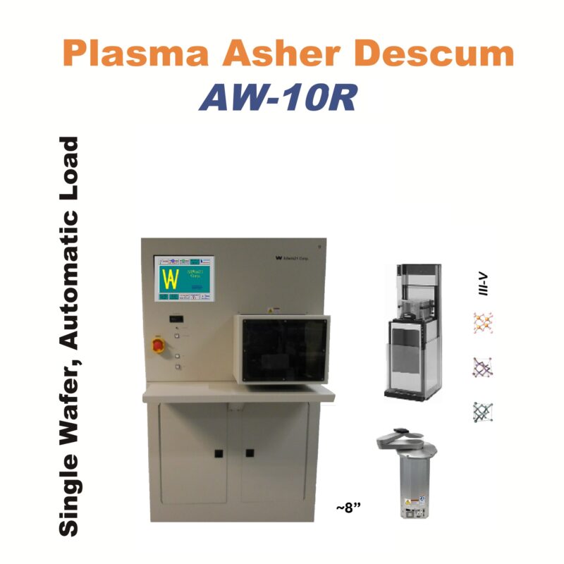 AW-10R plasma asher for 6–8 inch wafers